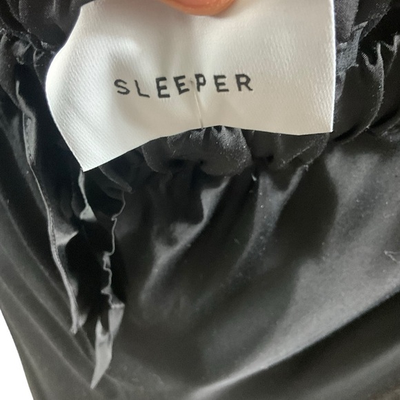 Sleeper Boudoir Feather Trim Flare Trousers NWT - Picture 9 of 15